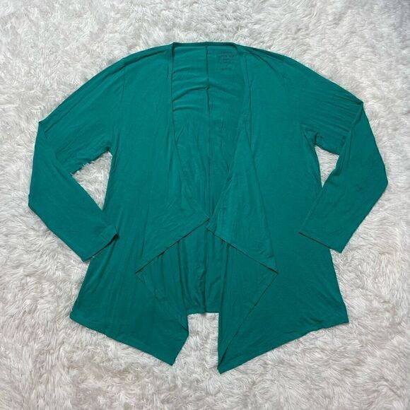 TORRID Super Soft Teal Drape Open Front Cardigan Plus Size 2X Stretchy - Picture 2 of 9